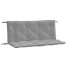 Almofadões banco jardim 2 pcs 120x50x7cm tecido oxford cinzento 2