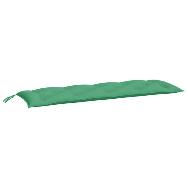 Almofadões banco jardim 2 pcs 150x50x7cm tecido oxford verde M 3