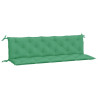 Almofadões banco jardim 2 pcs 180x50x7cm tecido oxford verde 5