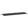 Almofadões banco jardim 2 pcs 200x50x7cm tecido oxford preto 4