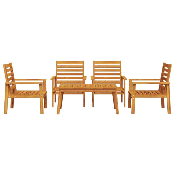 5 pcs conjunto lounge de jardim madeira de acácia maciça M 3