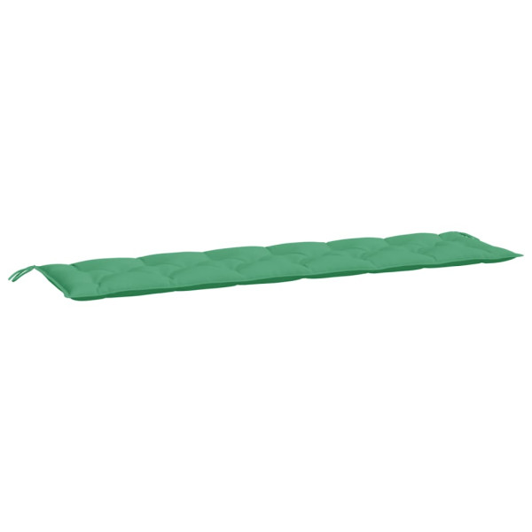 Almofadões banco jardim 2 pcs 200x50x7cm tecido oxford verde M 4