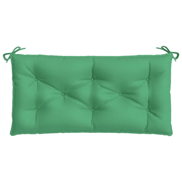Almofadões banco jardim 2 pcs 100x50x7cm tecido oxford verde M 5