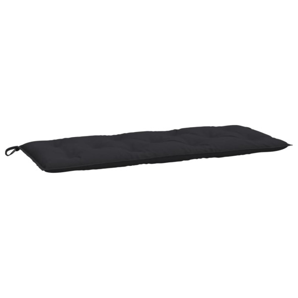 Almofadões banco jardim 2 pcs 120x50x7cm tecido oxford preto M 4