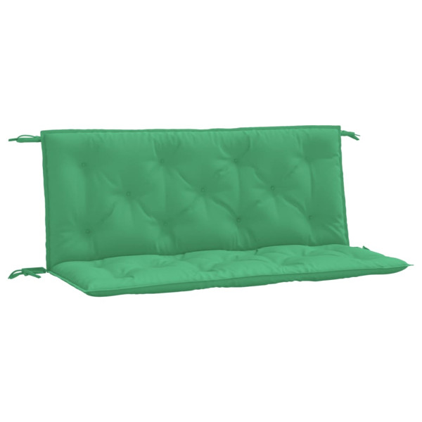 Almofadões banco jardim 2 pcs 120x50x7cm tecido oxford verde M 2