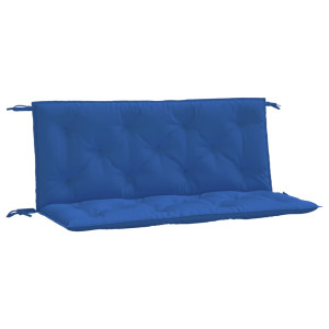 Almofadões banco jardim 2 pcs 120x50x7cm tecido oxford azul H