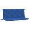 Almofadões banco jardim 2 pcs 120x50x7cm tecido oxford azul 2