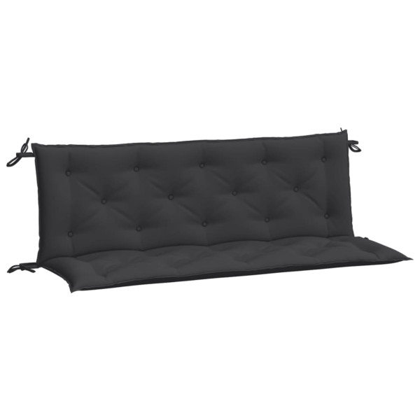 Almofadões banco jardim 2 pcs 150x50x7cm tecido oxford preto M 5