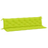 Almofadões banco jardim 2 pcs tecido oxford verde brilhante 2