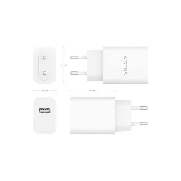 Cargador de pared aisens a110-0853/ 1xusb/ 10.5w M 4