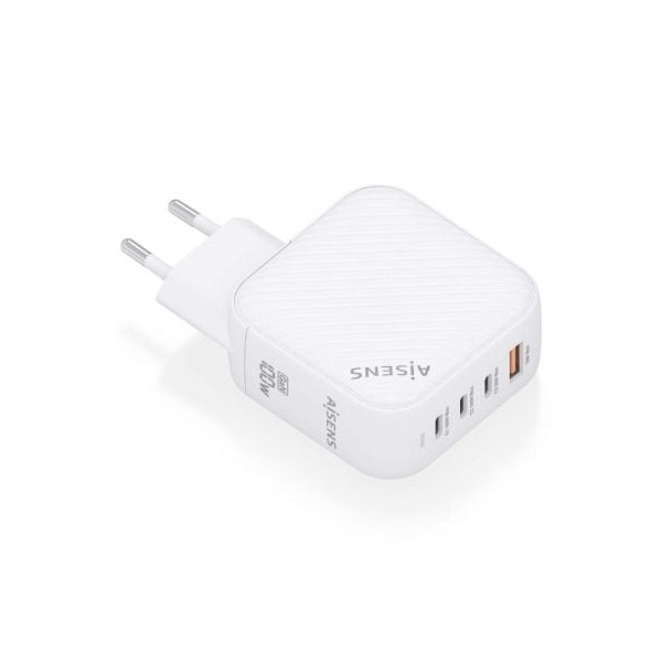 Cargador Gan de Pared Aisens ASCH-100W4P028-W blanco D