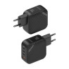 Cargador gan de pared aisens asch-100w4p029-bk/ 3xusb tipo-c/ 1x usb/ 100w 3