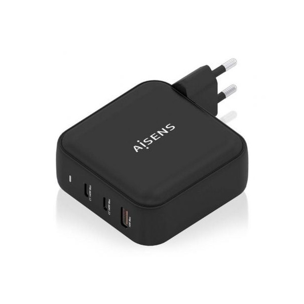 Cargador Gan de Pared Aisens ASCH-140W3P031-BK negro M 2