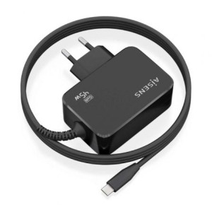 Cargador gan de pared aisens asch-1pd45wl032-bk/ 1xusb tipo-c + cable 1.8m/ 45w H