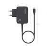 Cargador gan de pared aisens asch-1pd45wl032-bk/ 1xusb tipo-c + cable 1.8m/ 45w 4