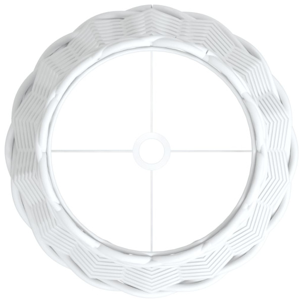 Pantalla para lámpara mimbre blanco Ø20x15 cm M 5