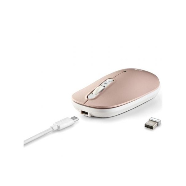 Ratón inalámbrico por bluetooth ngs shell-rb/ batería recargable/ hasta 1600 dpi/ azul/ blanco/ rosa M 4