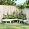 Vaso/floreira jardim c/ treliça 200x160x142 cm PP branco 1