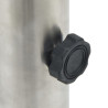 Base de sombrilla para mástil Ø38/48 mm acero plateado 5