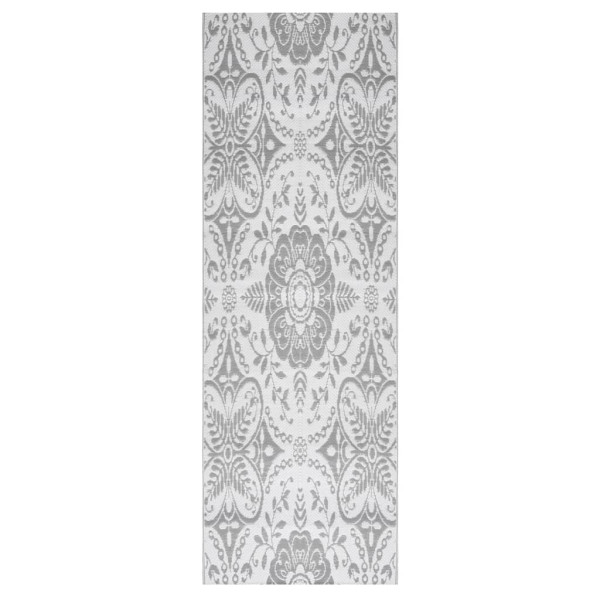 Alfombra de exterior PP gris claro 80x250cm M 2