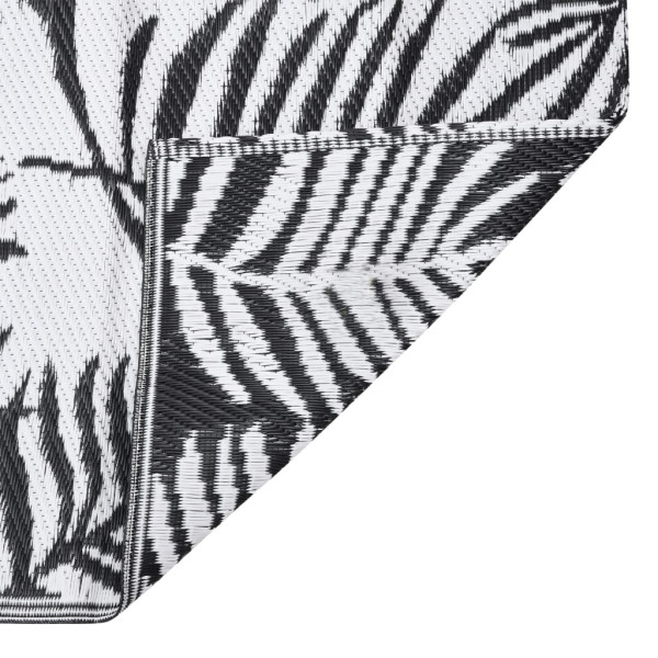 Alfombra de exterior PP negra 80x250 cm M 4