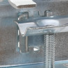 Abrazaderas de sombrilla de balcón 2 uds acero galvanizado 32mm 2