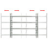 Reja de seguridad ajustable ventana con 4 barras 500-650 mm 2
