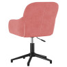 Silla de oficina giratoria de terciopelo rosa 5