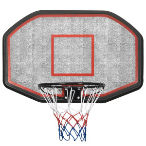 Tabela de basquetebol 109x71x3 cm polietileno preto H