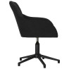 Silla de oficina giratoria de terciopelo negro 4