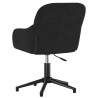 Silla de oficina giratoria de terciopelo negro 5