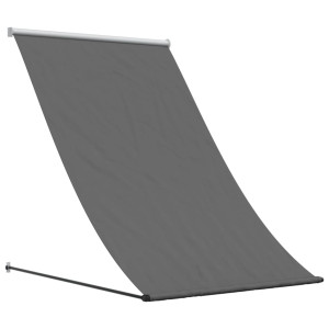 Toldo retráctil de tela y acero gris antracita 150x150 cm H