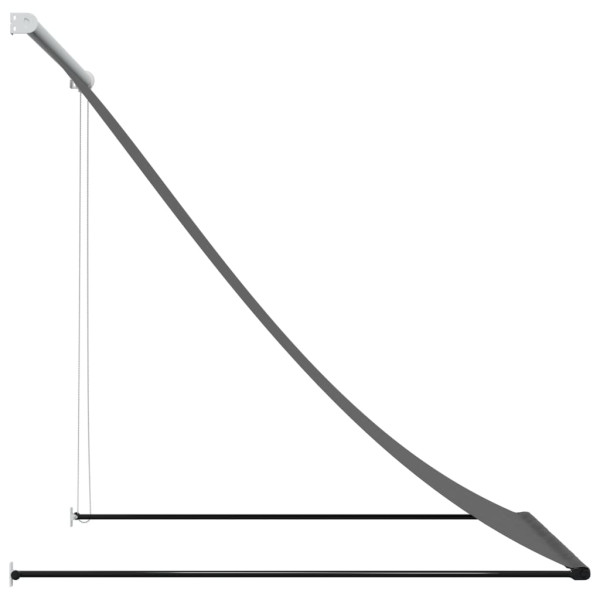Toldo retráctil de tela y acero gris antracita 150x150 cm M 4