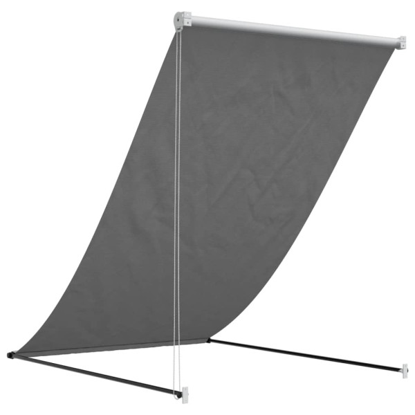 Toldo retráctil de tela y acero gris antracita 150x150 cm M 5