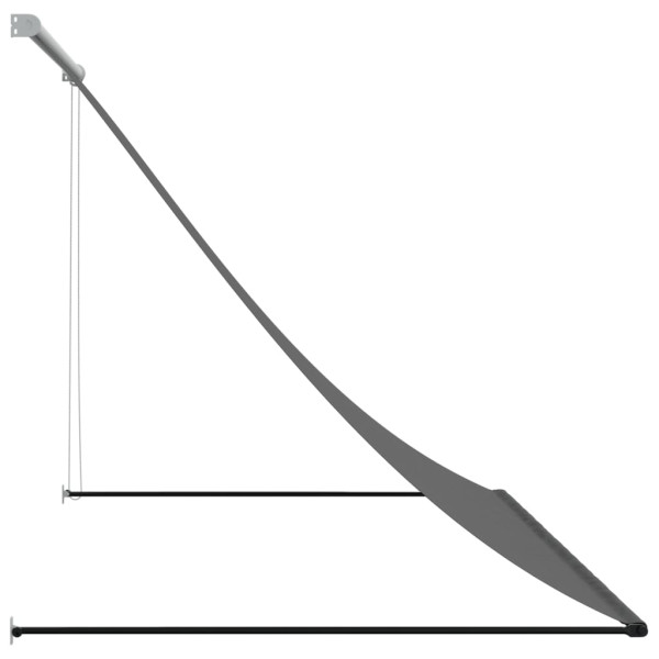 Toldo retrátil 250x150 cm tecido e aço antracite M 4