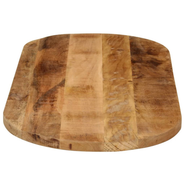 Tampo de mesa oval 110x50x3.8cm madeira mangueira áspera maciça M 4