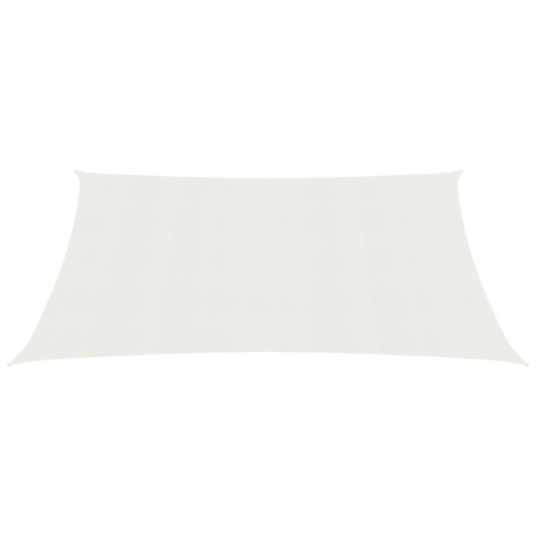 Para-sol estilo vela 160 g/m² 3x6 m PEAD branco M 2