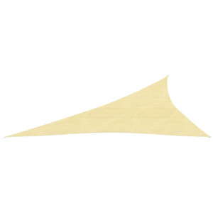 Toldo de vela HDPE beige 160 g/m² 3x4x5 m H