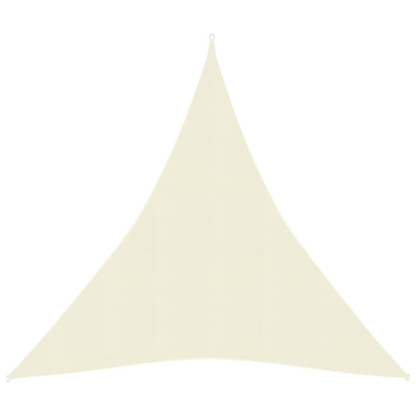 Toldo de vela HDPE color crema 160 g/m² 5x7x7 m D