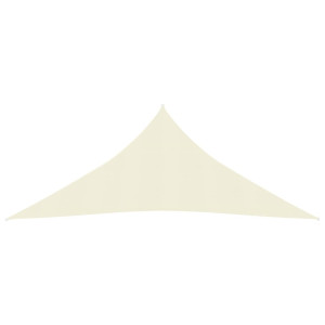 Toldo de vela HDPE creme 160 g/m² 5x7x7 m H