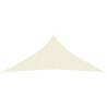 Toldo de vela HDPE color crema 160 g/m² 5x7x7 m 2