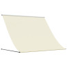 Toldo retráctil tela y acero crema 200x150 cm 2