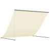 Toldo retráctil tela y acero crema 200x150 cm 5