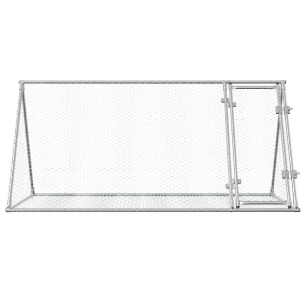 Coelheira 200x105x91 cm aço galvanizado prateado M 5