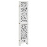 Biombo separador de 6 paneles madera maciza Paulownia blanco 5