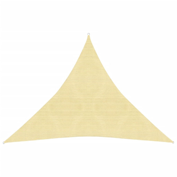 Toldo de vela HDPE beige 160 g/m² 6x6x6 m D