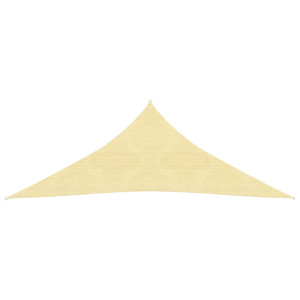 Toldo de vela HDPE beige 160 g/m² 6x6x6 m H