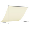 Toldo retráctil de tela y acero crema 250x150 cm 5