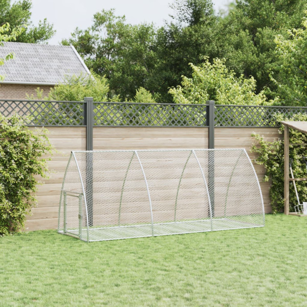 Jaula para conejos acero galvanizado plateado 300x105x120 cm M 3