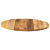 Tablero de mesa redondo madera maciza mango rugosa Ø 70x1.5 cm 4